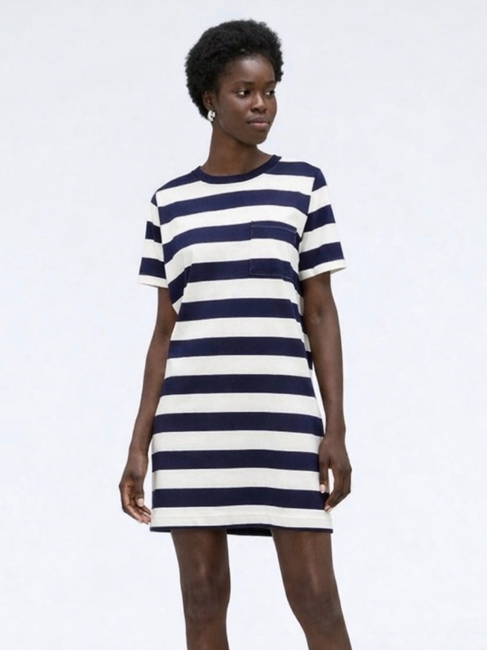 Everlane Navy white rugby T-shirt, dress large